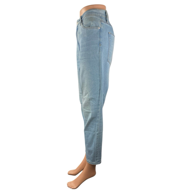 Gap 1969 True Skinny Super High Rise Crop Blue Light Wash Denim Jeans Size 32
