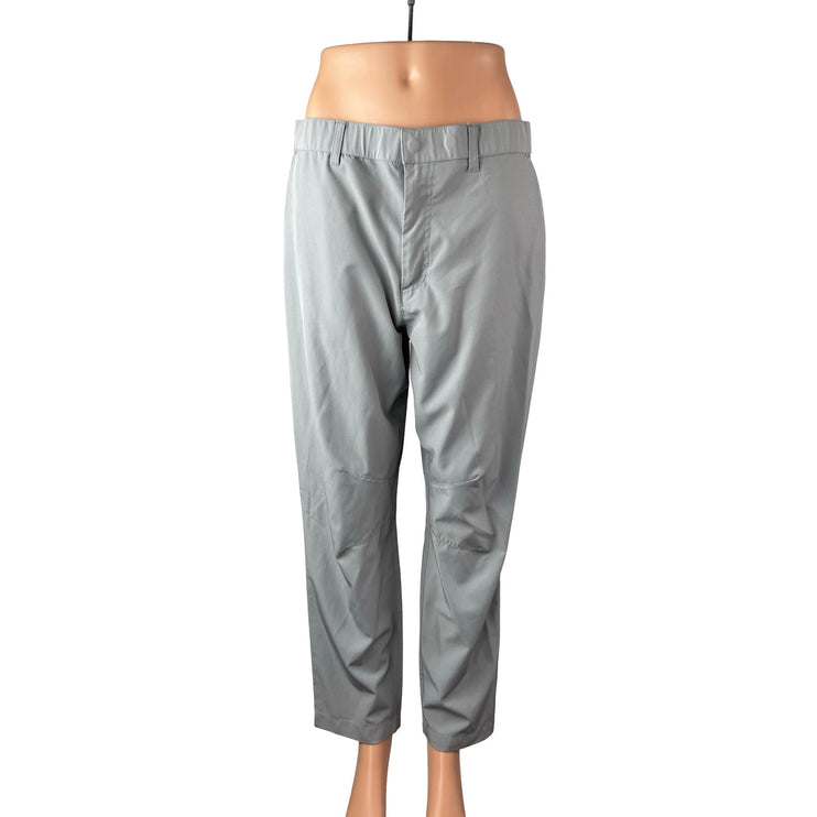 Fabletics Women's Gray High Waisted Straight Leg Casual Trousers Pants Size M