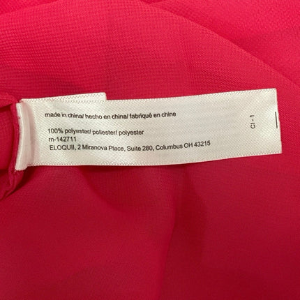 NEW Eloquii Pink Organza Sheer Mesh Tulle Sleeveless Tie Bow Tank Halter Top XL