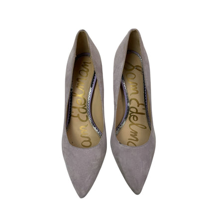 Sam Edelman Women's Brown Suede Slip On Pointed Toe Stiletto Heels Dress Shoes 7