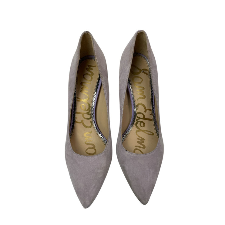 Sam Edelman Women's Brown Suede Slip On Pointed Toe Stiletto Heels Dress Shoes 7