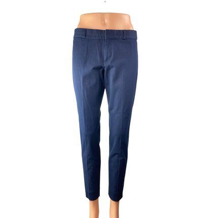 Banana Republic Sloan Women's Blue Mid Rise Skinny Chino Trousers Dress Pants 2