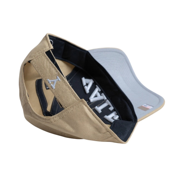 Yale University Bulldogs NCAA Primary Logo Beige Strapback baseball Cap Hat OS