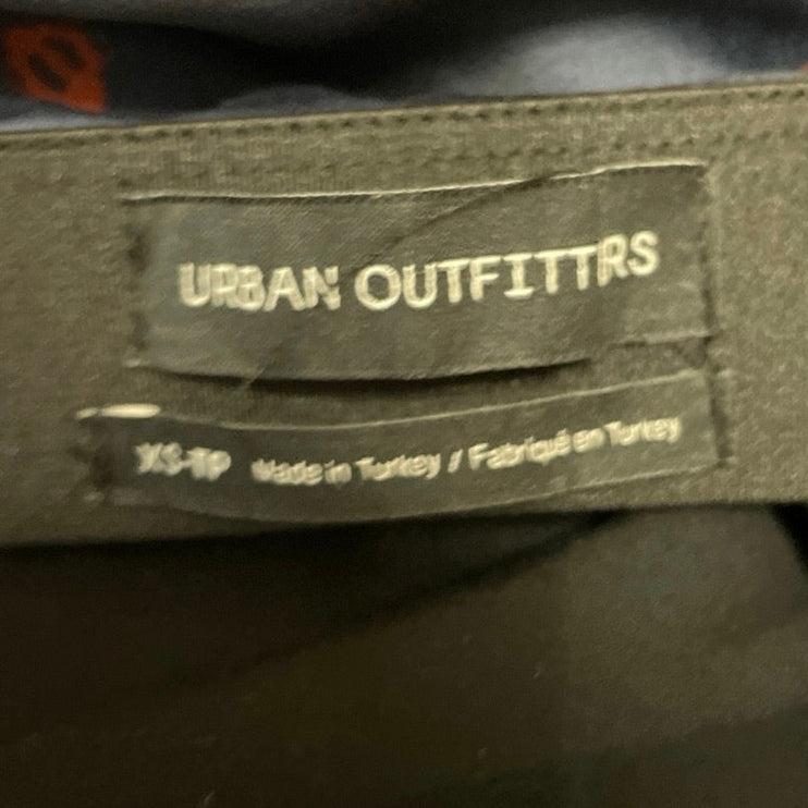 Urban Outfitters Navy Blue High Waisted Flare Pencil Mini Slip Skirt Size XS