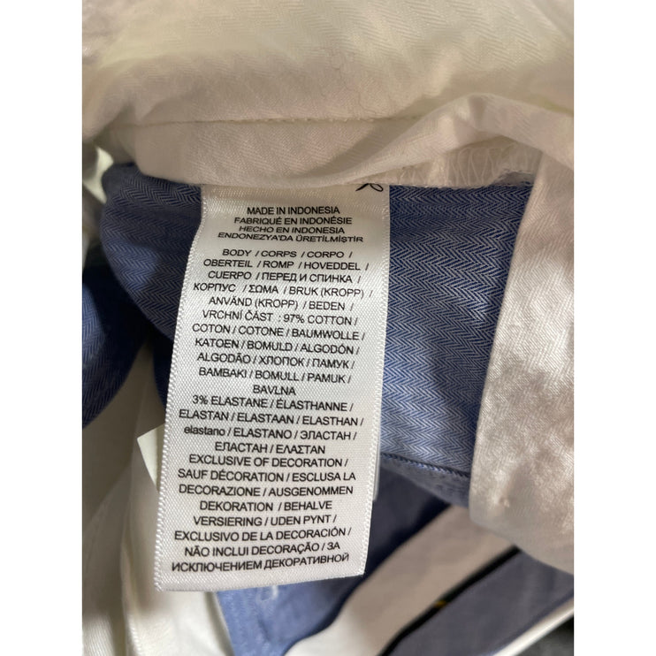 Polo Ralph Lauren Men's White Slim Golf Chino Khaki Bermuda Casual Shorts Sz 32