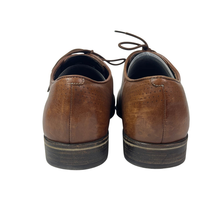 Cole Haan Washington Grand Laser Wingtip Men's Brown Leather Oxford Shoes 10.5