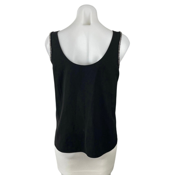 NetWork Women's Black Sleeveless Scoop Neck Cami Camisole Tank Top Size XS