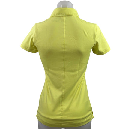 Nike Golf Women's Yellow Short Sleeve Tennis Athletic Polo Shirt Top Size XS
