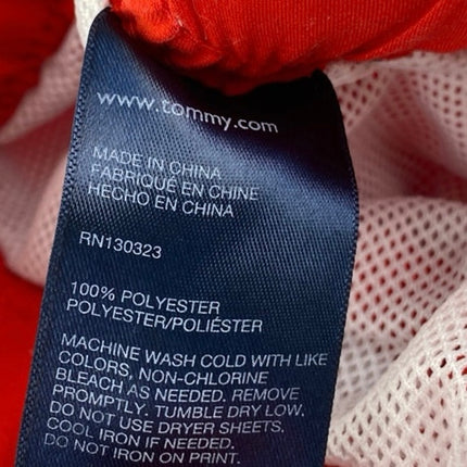 Tommy Hilfiger Kids Boys Red Logo Drawstring Casual Lounge Sweat Shorts Size XL