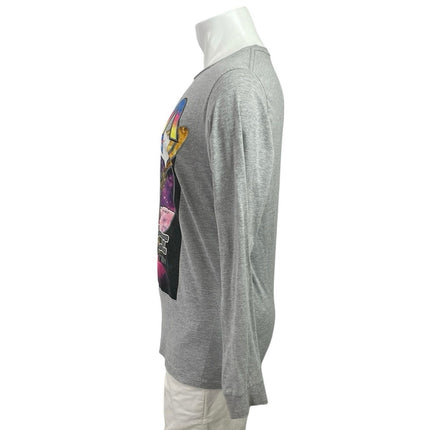 Akademiks Men's NASA Space Admin Gray Graphic Long Sleeve T Shirt Tee Top Size M