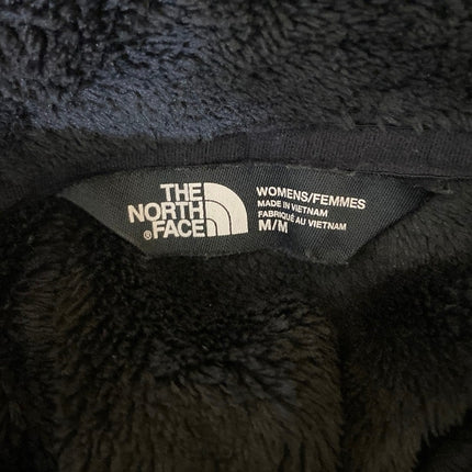 The North Face Black Cowl Neck Drawstring Sherpa Fleece Pullover Hoodie Jacket M