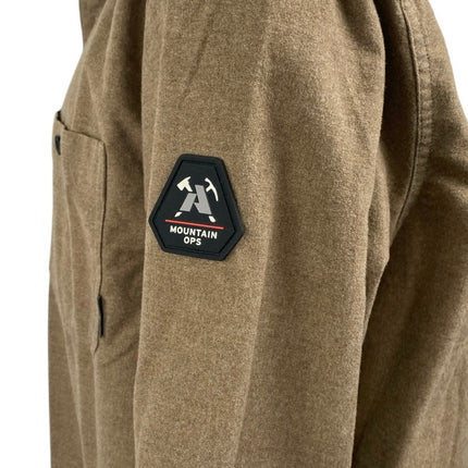 Eddie Bauer Men's Tan Classic Fit Long Sleeve Button Down Shirt Top Size XL