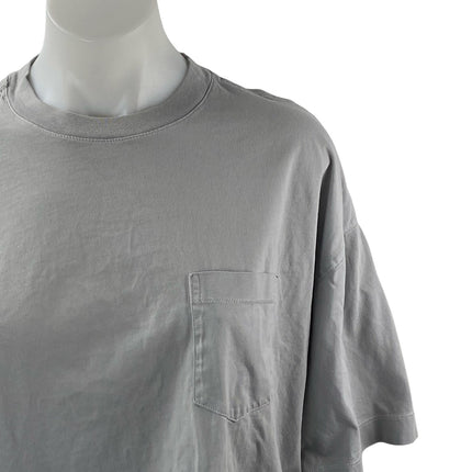 Banana Republic Women's Gray Short Sleeve Crewneck Pocket T Shirt Tee Top Size S