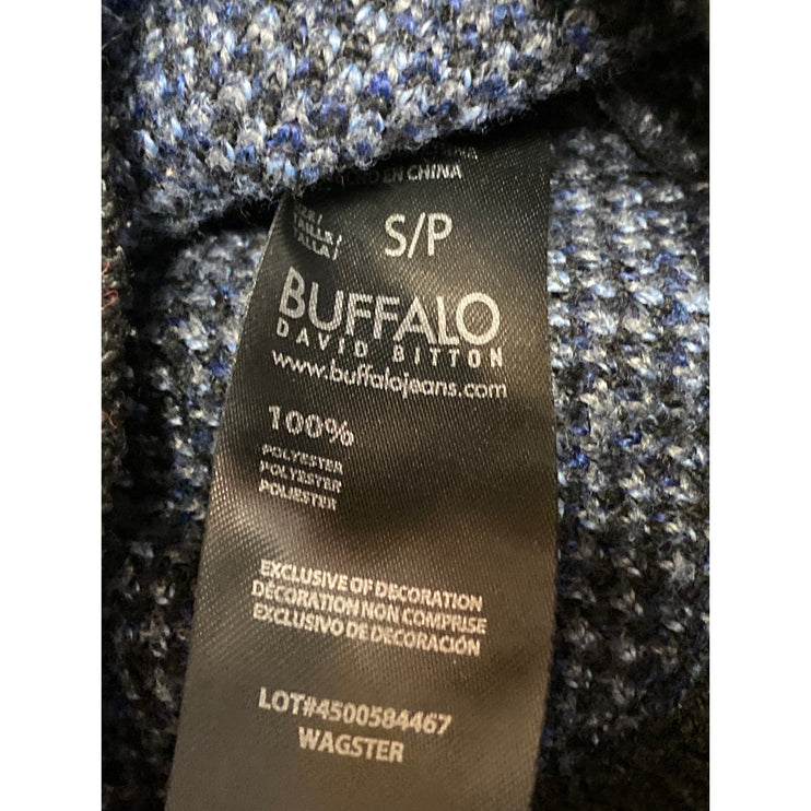 Buffalo David Bitton Women's Blue Ombre Long Sleeve Crewneck Sweater Top Sz S
