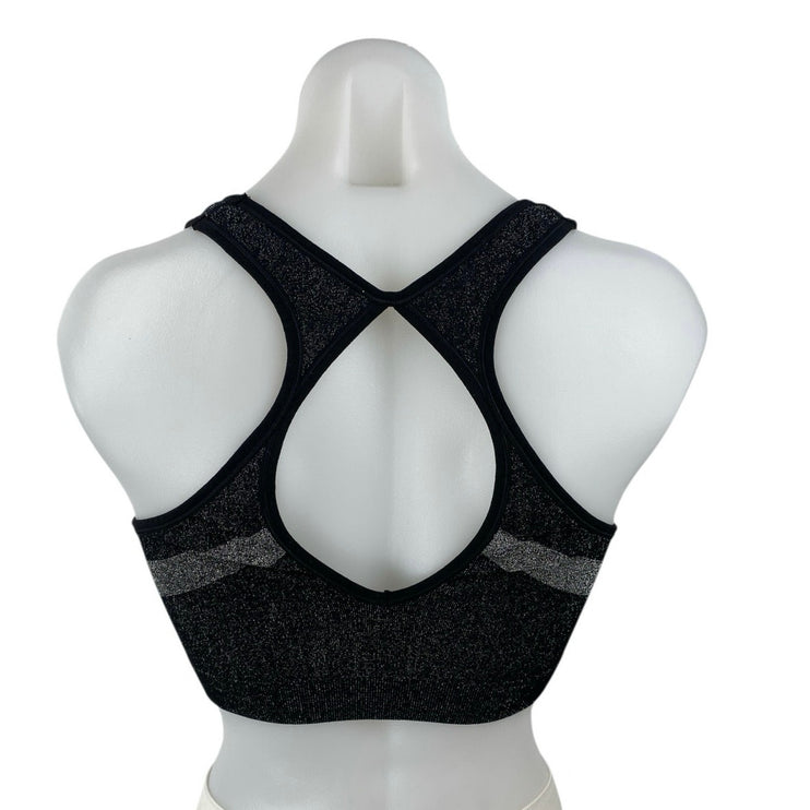 SoulCycle Black Scoop Neck Racerback Sleeveless Sports Bra Crop Tank Top Size S
