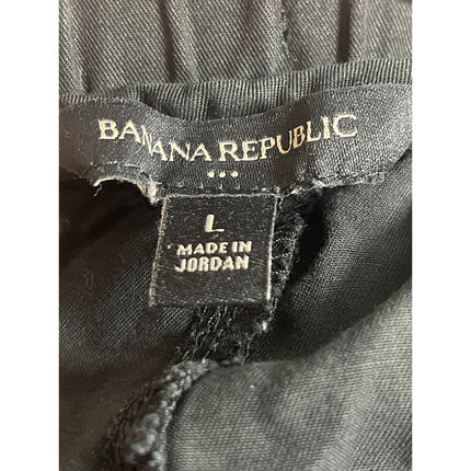 Banana Republic Blue High Waisted Drawstring Tapered Leg Cargo Jogger Pants Sz L