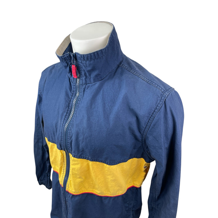 CPO Provisions Men's Blue Colorblock Full Zip Long Sleeve Windbreaker Jacket M