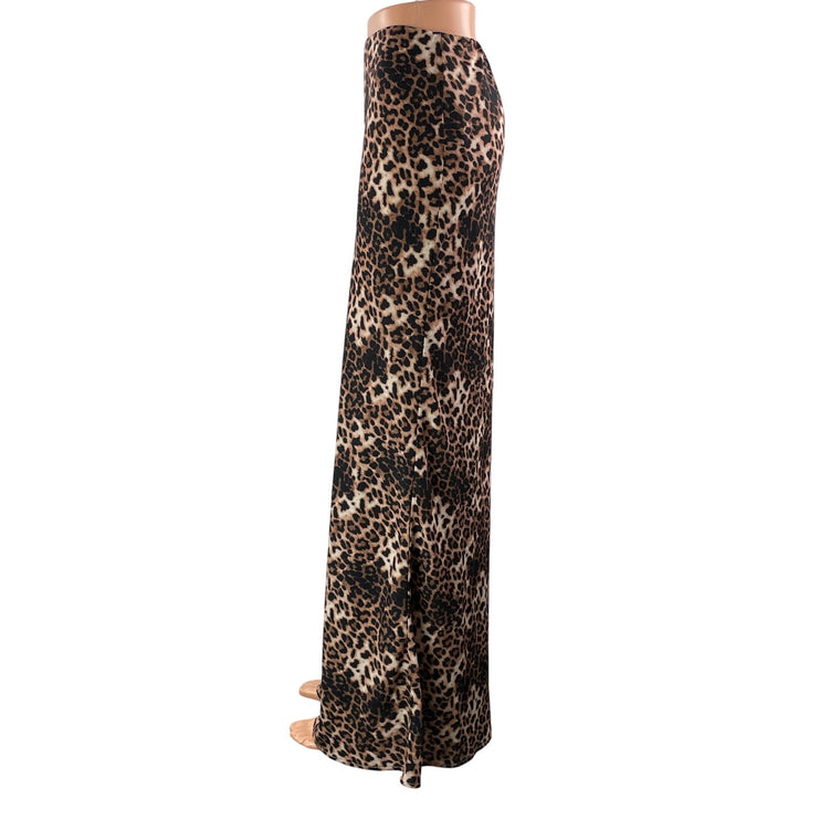 Princess Polly Leopard Animal Print High Waisted Pencil Maxi Skirt Size 10
