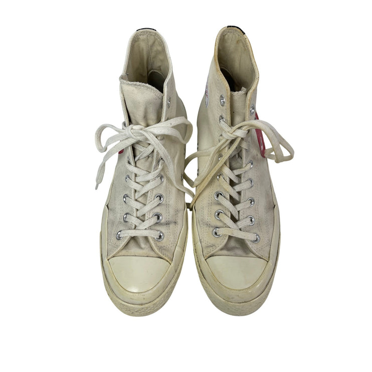 Converse Chuck Taylor x Comme Des Garcons Play White High Top Sneakers Shoes 12