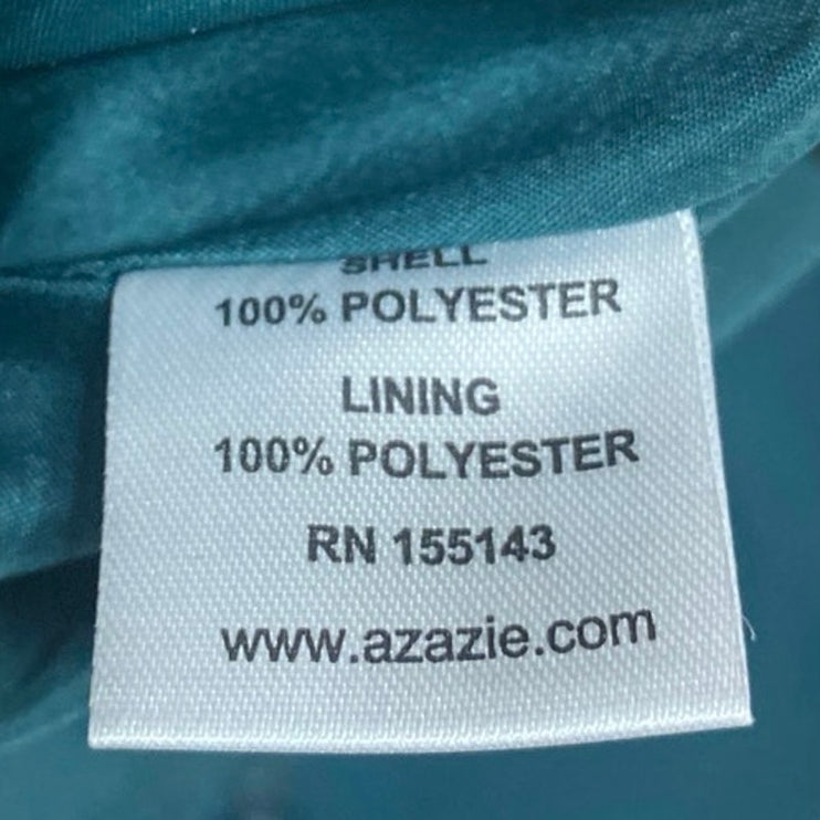 Azazi Blue Sleeveless V Neck A Line Bridesmaid Gown Cami Maxi Dress Size M