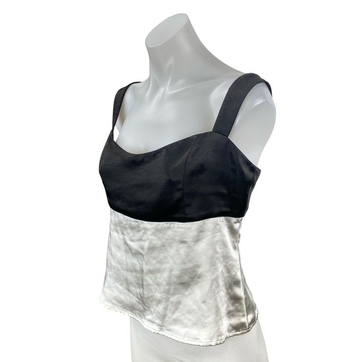 Princess Polly Chantell Colorblock Satin Sleeveless Square Neck Cami Tank Top 8