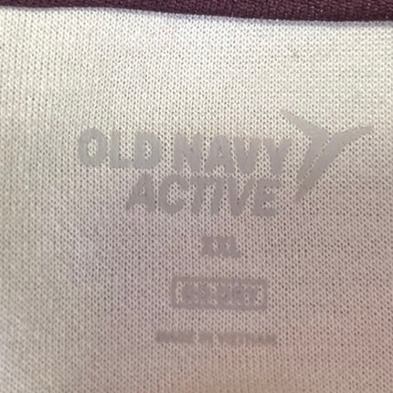 Old Navy Active Men's Gray Colorblock Long Sleeve Full Zip Sweatshirt Top XXL