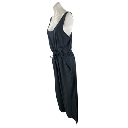Abercrombie & Fitch Women's Black Sleeveless Tie Waist Cami Jumpsuit Size L