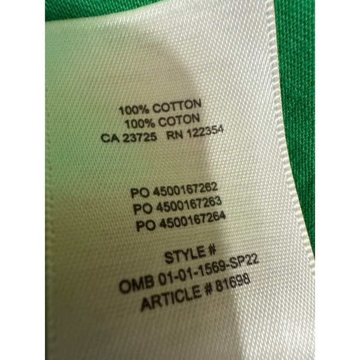 Aritzia Babaton Women's Green Sleeveless Crewneck Muscle Tee Crop Tank Top Sz S
