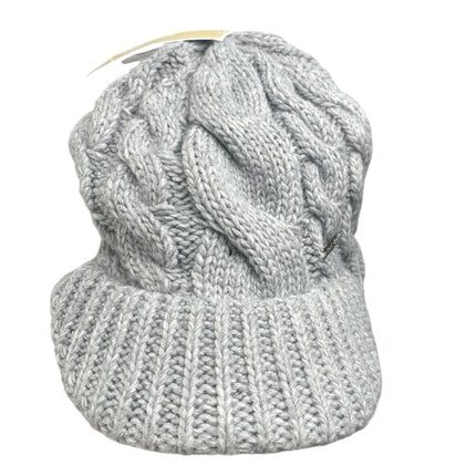 NEW Michael Kors Women's Gray Cable Knit Snow Beanie Peak Cap Hat One Size