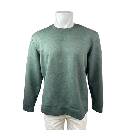 32 Degrees Men's Green Crew Neck Long Sleeve Athletic Sweater Sweatshirt Top L