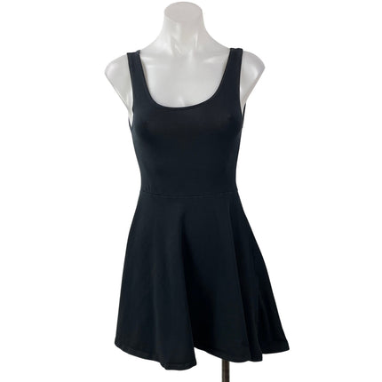 Topshop Women's Black Sleeveless Flowy A-line Skater Fit & Flare Dress Size 4