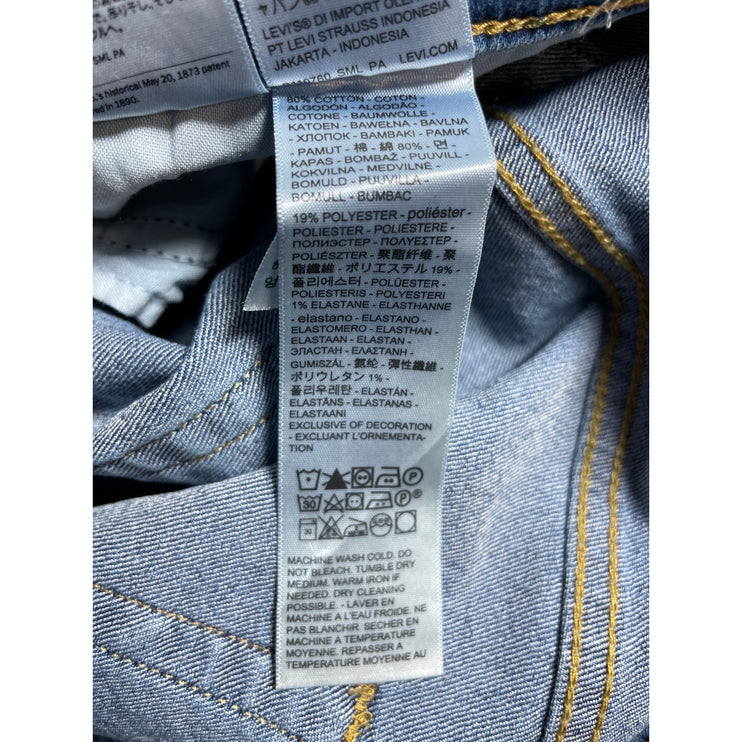 NEW Levi's Women's Blue High Rise Loose Straight Bootcut Denim Jeans Pants 24W