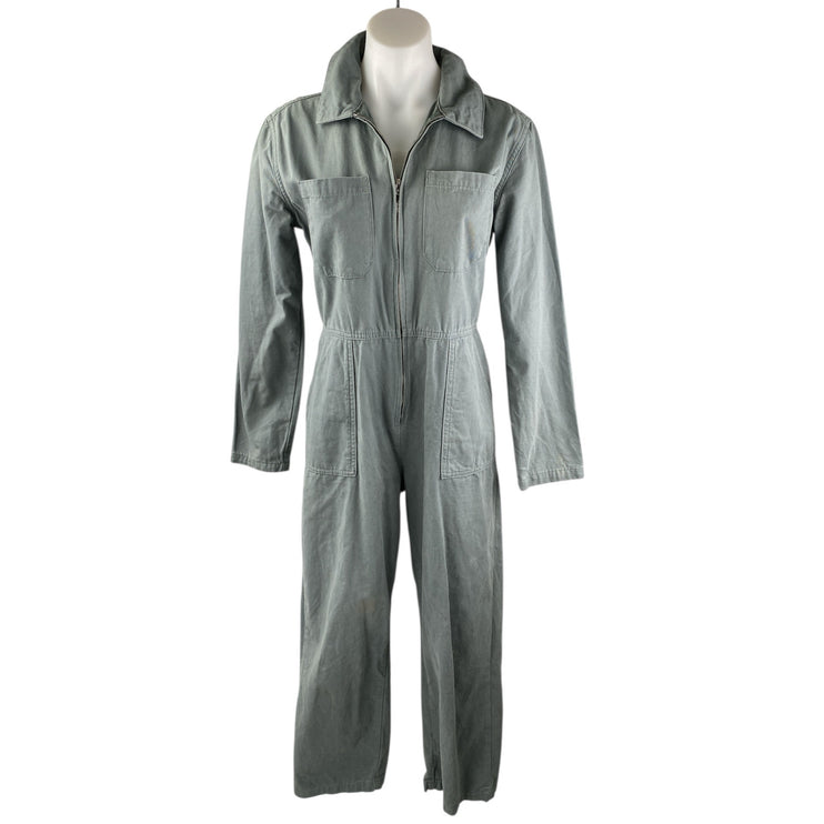Urban Outfitters BDG Collared Long Sleeve Straight Leg Zip Up Overall Jumpsuit S