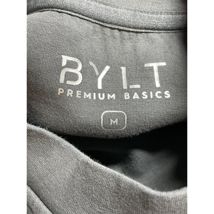 BYLT Gray Crew Neck Long Sleeve Sweater Activewear Athletic Sweatshirt Top Sz M