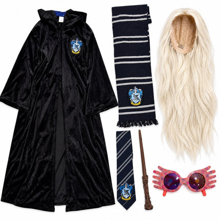 Preowned Luna Lovegood Harry Potter Adult Womens Halloween Cosplay Complete Set