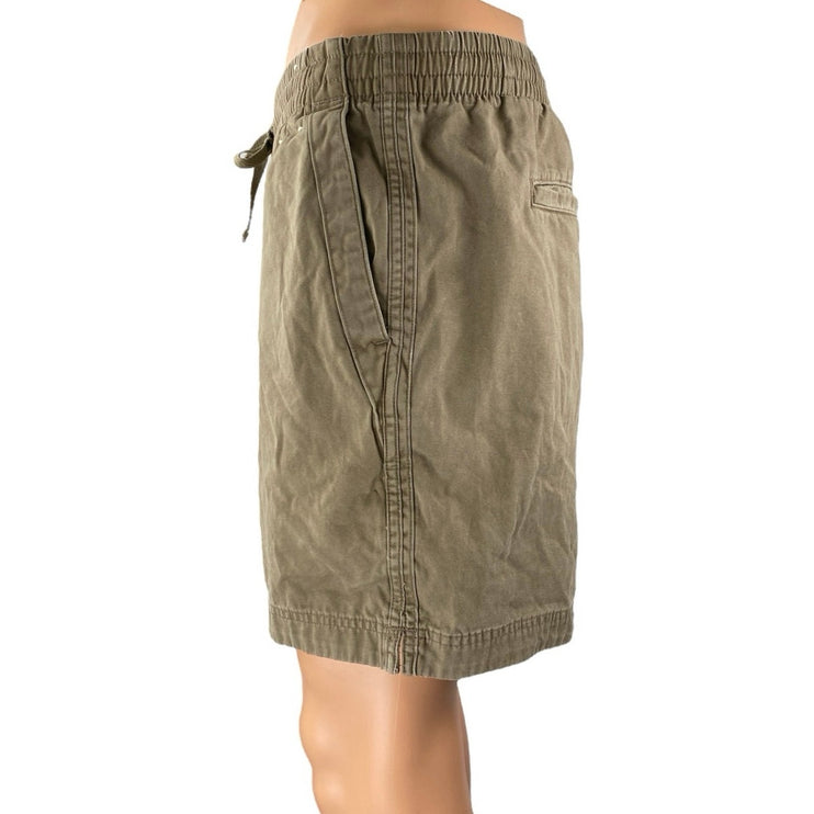 Abercrombie & Fitch Mens Green Elastic Waist Drawstring Casual Bermuda Shorts XL