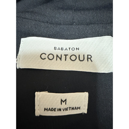 Aritzia Contour Women Black Short Sleeve Mock Neck T Shirt Bodysuit Top Size M