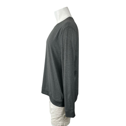 Van Heusen Performance Black Heather Long Sleeve Golf Sweatshirt Top Size L