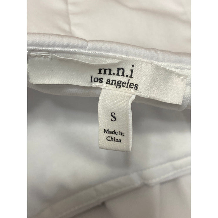 M.N.I Los Angeles White Pleated High Rise Mini Athletic Tennis Flare Skirt Sz S