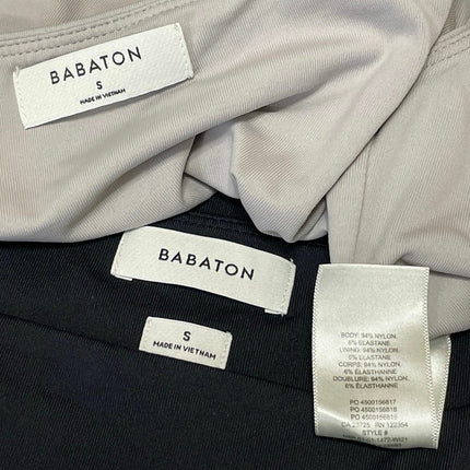 Aritzia Babaton Black Gray Sleeveless Square Neck Shapewear Bodysuits Top Size S