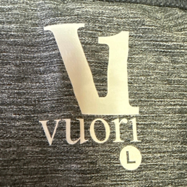 Vuori Tradewind Performance Men's Gray Short Sleeve Pullover Tee T-Shirt Top L