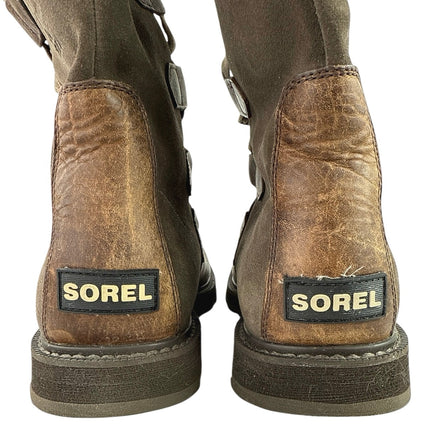 Sorel Madson Men's Brown Suede Leather Lace Up Waterproof Winter Boots Size 9.5