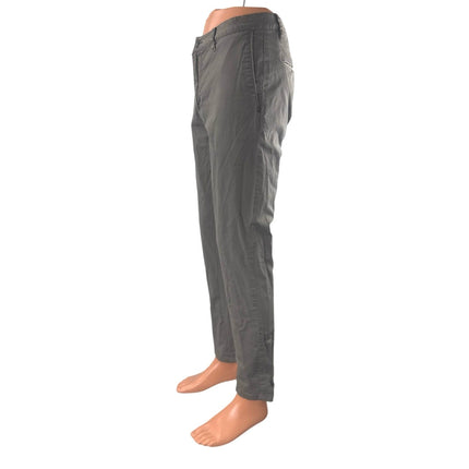 Vuori Meta Men's Gray High Rise Slim Straight Chino Tapered Trousers Pants Sz 34
