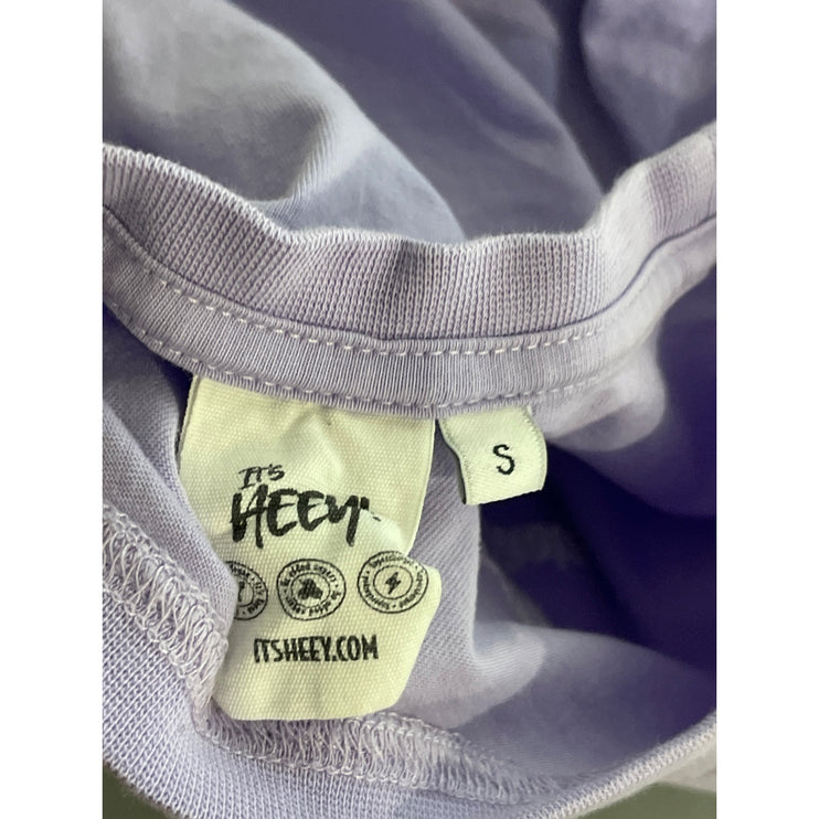 Its Heey Purple Lilac Don't Hate Meditate Short Sleeve T Shirt Tee Top Size S