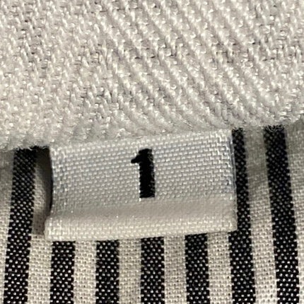 Planet Women's Black White Striped Long Sleeve Button Down Shirt Top Size 1