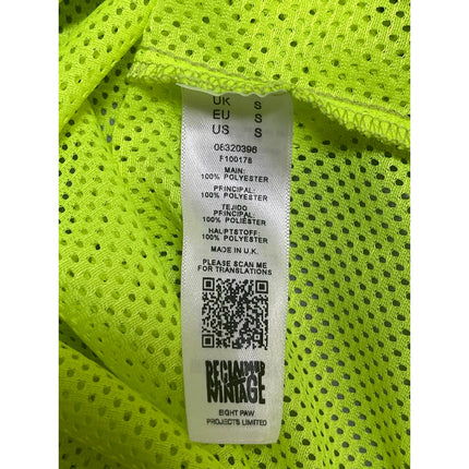 Reclaimed Vintage Neon Mesh Collared Button Down Shirt Short Tracksuit Set XS/S