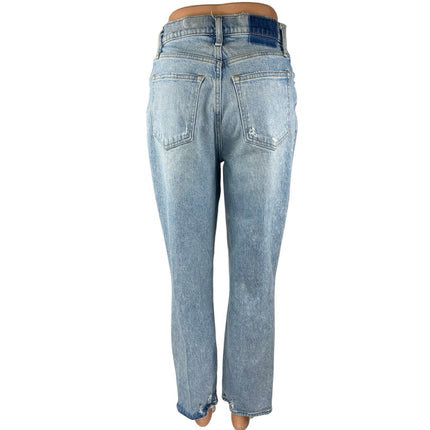 Abercrombie & Fitch The 90s Straight Ultra High Rise Blue Denim Jeans Size 27