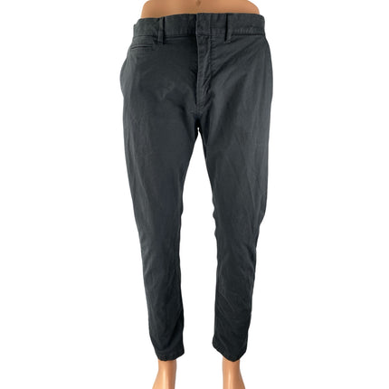 J.Crew 484 Men's Black Mid Rise Slim Straight Chino Trousers Tech Pants Size S