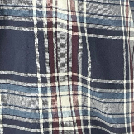 Jasper Conran Jeans Plaid Check Collared Long Sleeve Button Down Shirt Top Sz XL