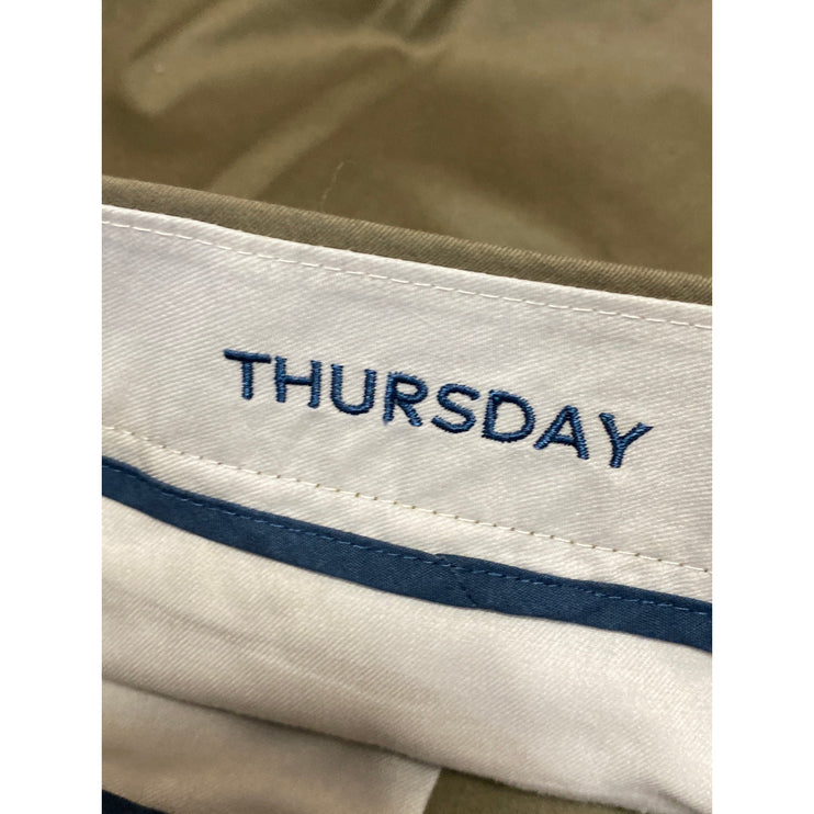 Bonobos Thursday Mens Olive Green Khaki Slim Fit Straight Trousers Pants Size 35\923.0